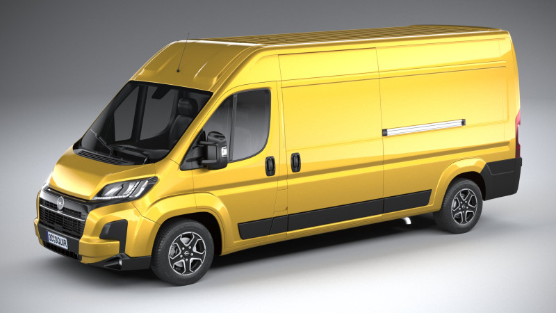 Opel Movano L2H2 2024 3D Модель .c4d .max .obj .3ds .fbx .stl .blend 
