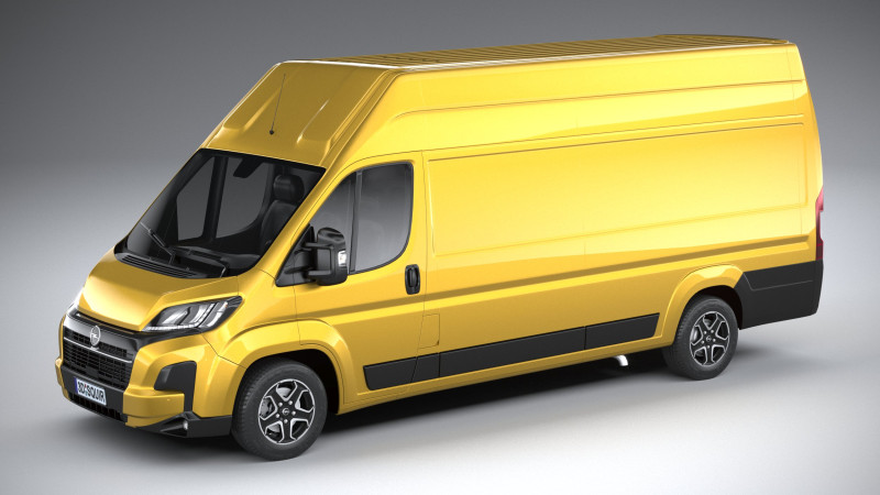 Opel Movano L4H3 2024 3D Model .c4d .max .obj .3ds .fbx .stl .blend 