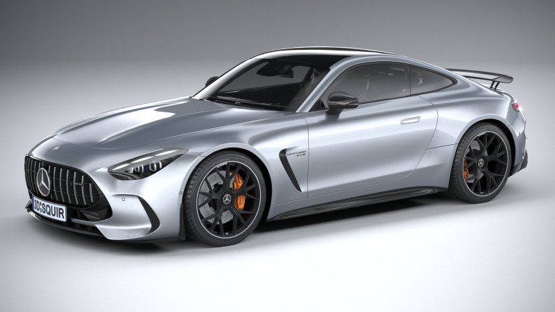 Mercedes-Benz AMG GT Coupe 2024 LowPoly Modèle 3D .c4d .max .obj .3ds .fbx .stl .blend 
