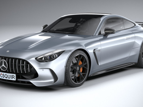 Mercedes-Benz AMG GT Coupe 2024 LowPoly Modèle 3D