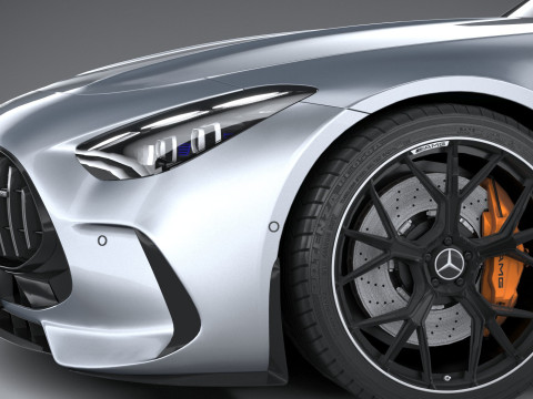 Mercedes-Benz AMG GT Coupe 2024 LowPoly Modèle 3D