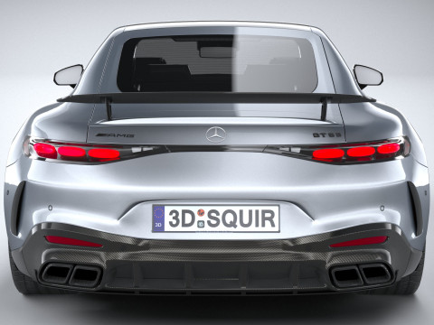 Mercedes-Benz AMG GT Coupe 2024 LowPoly Modèle 3D