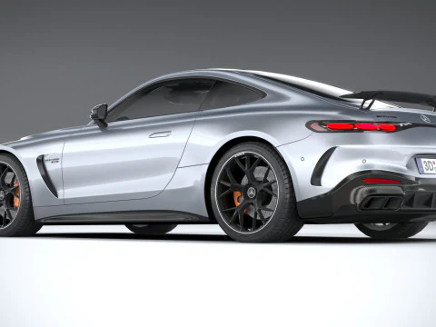 Mercedes-Benz AMG GT Coupe 2024 LowPoly 3D Model