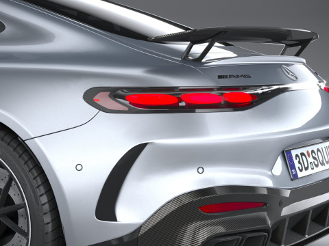 Mercedes-Benz AMG GT Coupe 2024 LowPoly Modèle 3D