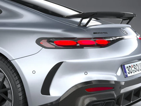 Mercedes-Benz AMG GT Coupe 2024 LowPoly 3D Model