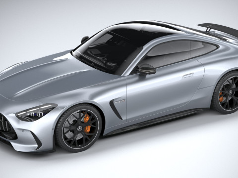 Mercedes-Benz AMG GT Coupe 2024 LowPoly Modèle 3D