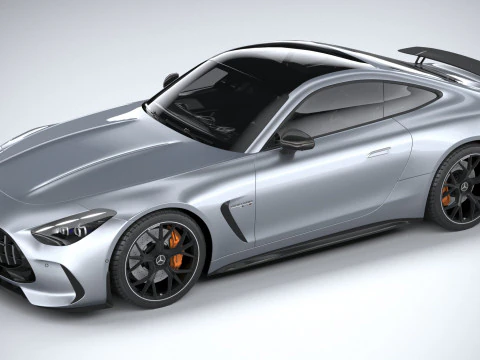 Mercedes-Benz AMG GT Coupe 2024 LowPoly 3D Model