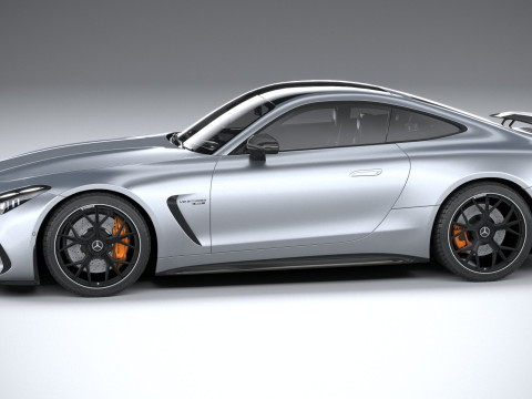 Mercedes-Benz AMG GT Coupe 2024 LowPoly Modèle 3D