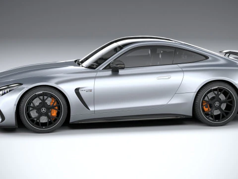 Mercedes-Benz AMG GT Coupe 2024 LowPoly 3D Model
