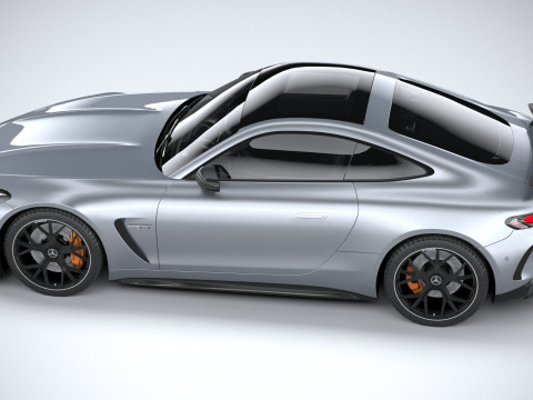 Mercedes-Benz AMG GT Coupe 2024 LowPoly Modèle 3D