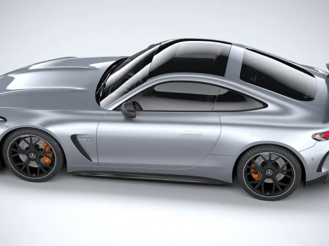 Mercedes-Benz AMG GT Coupe 2024 LowPoly 3D Model