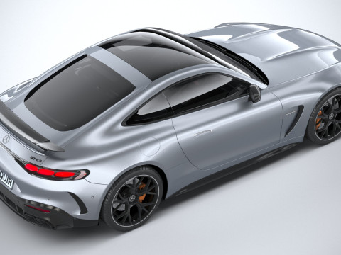 Mercedes-Benz AMG GT Coupe 2024 LowPoly Modèle 3D