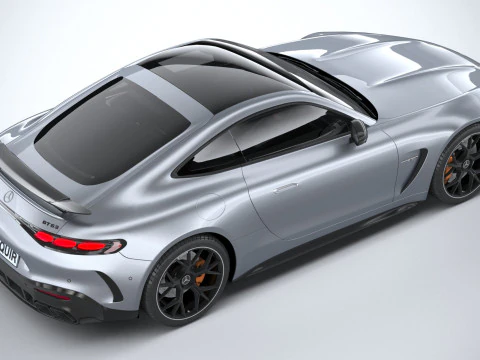 Mercedes-Benz AMG GT Coupe 2024 LowPoly 3D Model