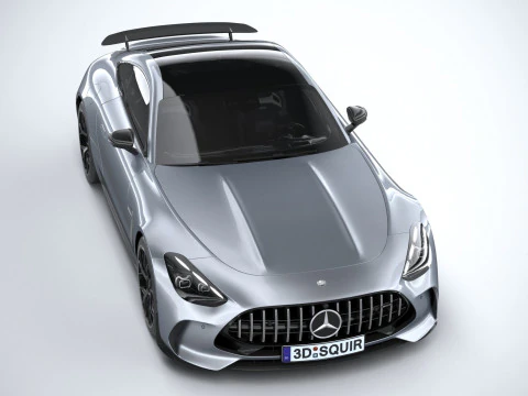 Mercedes-Benz AMG GT Coupe 2024 LowPoly 3D Model