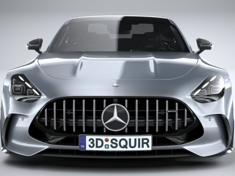 Mercedes-Benz AMG GT Coupe 2024 LowPoly Modèle 3D