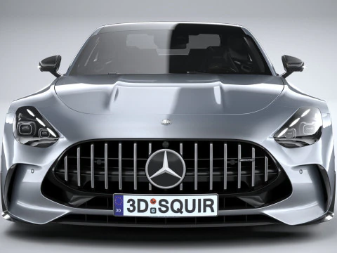 Mercedes-Benz AMG GT Coupe 2024 LowPoly 3D Model