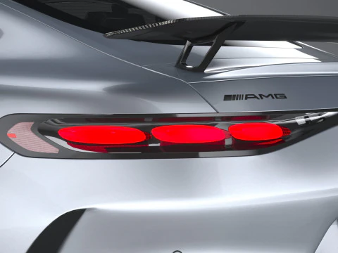 Mercedes-Benz AMG GT Coupe 2024 LowPoly 3D Model
