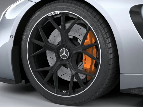 Mercedes-Benz AMG GT Coupe 2024 LowPoly 3D Model