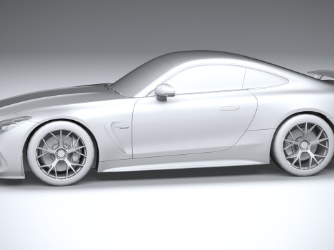 Mercedes-Benz AMG GT Coupe 2024 LowPoly Modèle 3D