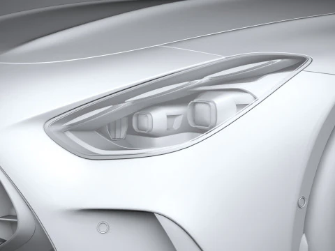 Mercedes-Benz AMG GT Coupe 2024 LowPoly 3D Model