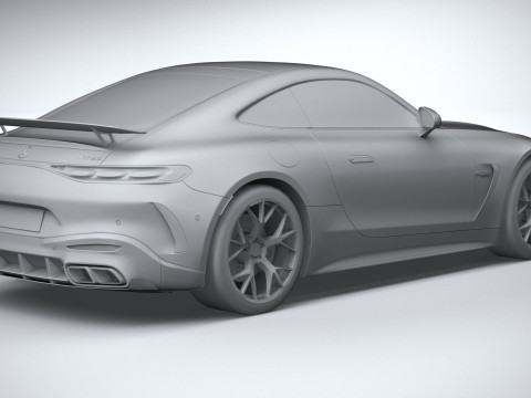 Mercedes-Benz AMG GT Coupe 2024 LowPoly Modèle 3D