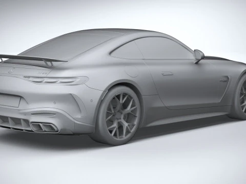 Mercedes-Benz AMG GT Coupe 2024 LowPoly 3D Model