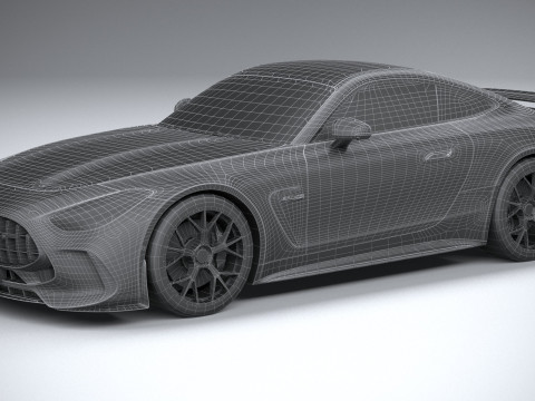 Mercedes-Benz AMG GT Coupe 2024 LowPoly Modèle 3D