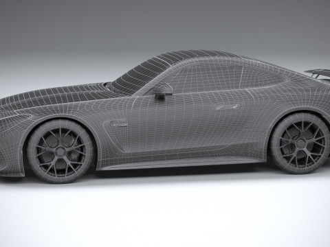 Mercedes-Benz AMG GT Coupe 2024 LowPoly Modèle 3D