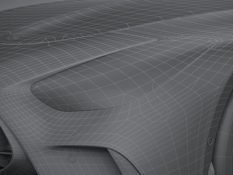 Mercedes-Benz AMG GT Coupe 2024 LowPoly Modèle 3D