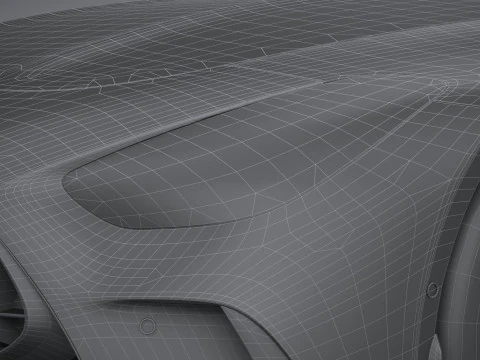 Mercedes-Benz AMG GT Coupe 2024 LowPoly 3D Model