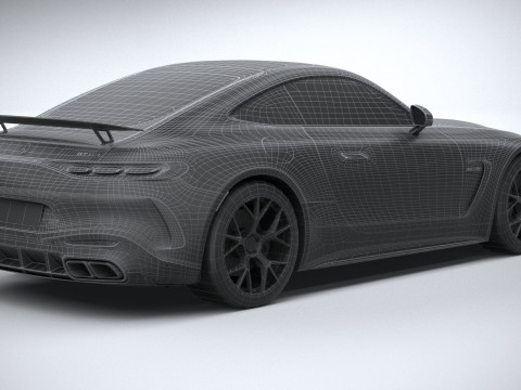 Mercedes-Benz AMG GT Coupe 2024 LowPoly Modèle 3D