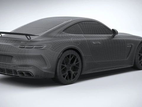 Mercedes-Benz AMG GT Coupe 2024 LowPoly 3D Model