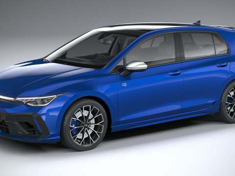 Volkswagen Golf R 2025 3D 模型