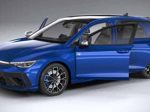 Volkswagen Golf R 2025 3D Model