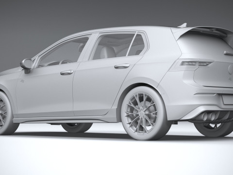 Volkswagen Golf R 2025 3D Model