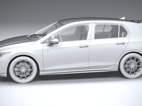 Volkswagen Golf R 2025 3D Model