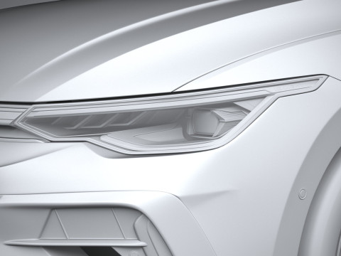 Volkswagen Golf R 2025 3D Model