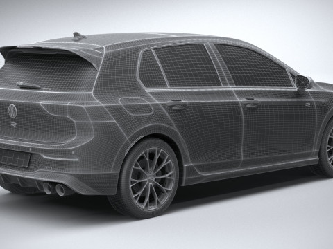 Volkswagen Golf R 2025 3D Model