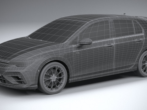 Volkswagen Golf R 2025 3D Model