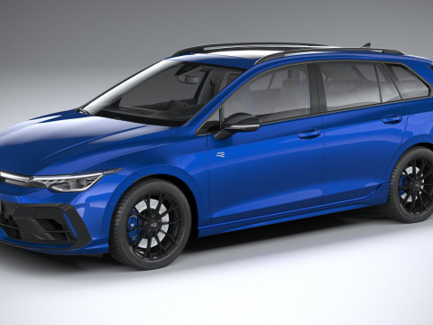 Volkswagen Golf R Variant 2025 3D Model