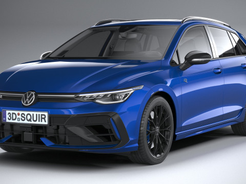 Volkswagen Golf R Variant 2025 3D Модель