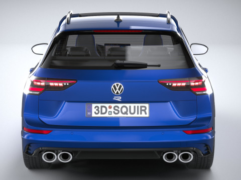 Volkswagen Golf R Variant 2025 3D Модель