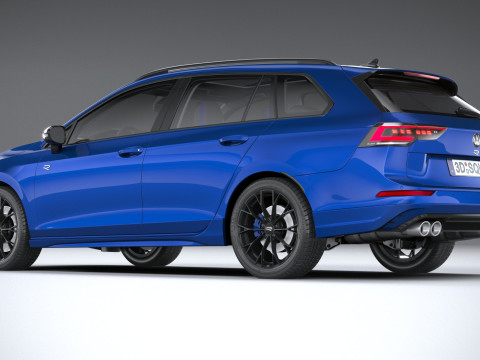 Volkswagen Golf R Variant 2025 3D Модель