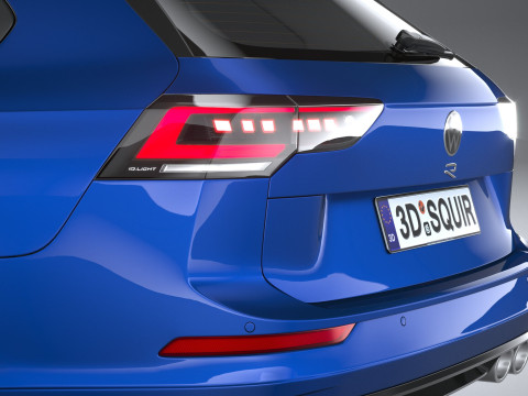 Volkswagen Golf R Variant 2025 3D Модель