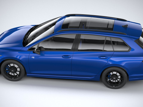 Volkswagen Golf R Variant 2025 3D Модель