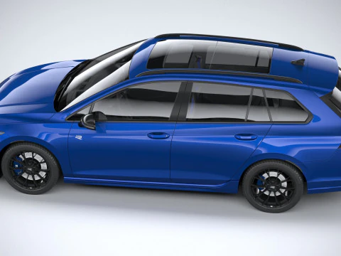 Volkswagen Golf R Variant 2025 3D Model