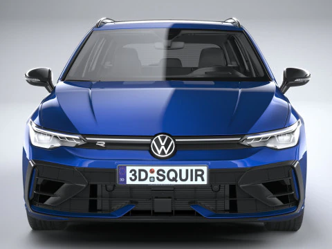 Volkswagen Golf R Variant 2025 3D Model