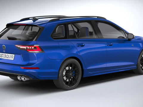 Volkswagen Golf R Variant 2025 3D Model