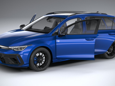 Volkswagen Golf R Variant 2025 3D Модель