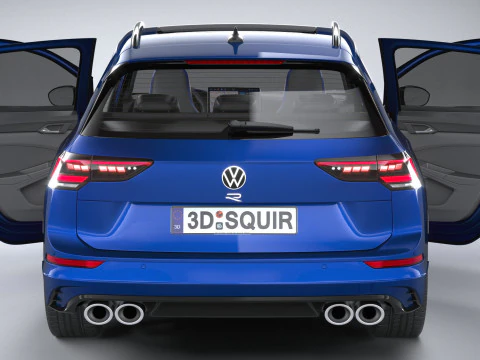 Volkswagen Golf R Variant 2025 3D Model